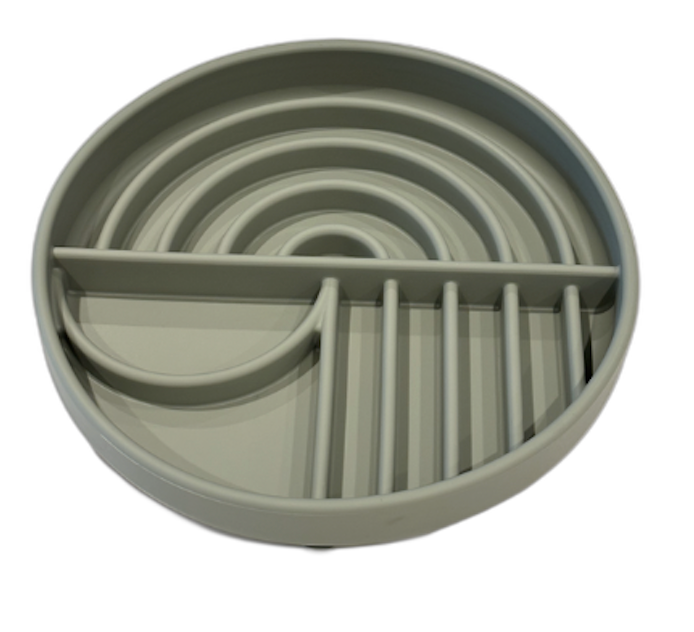 maze - slow feeder bowl - olive