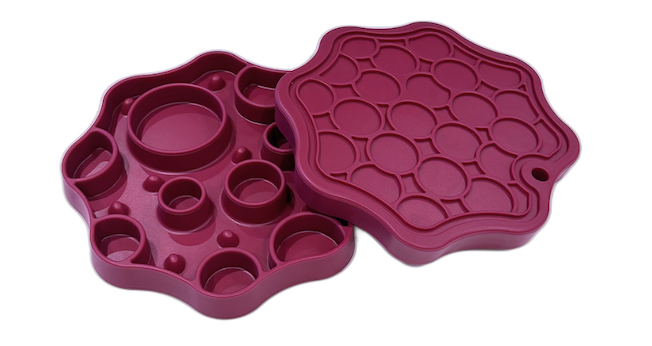 moon 2 in 1 - slow feeder bowl - grape