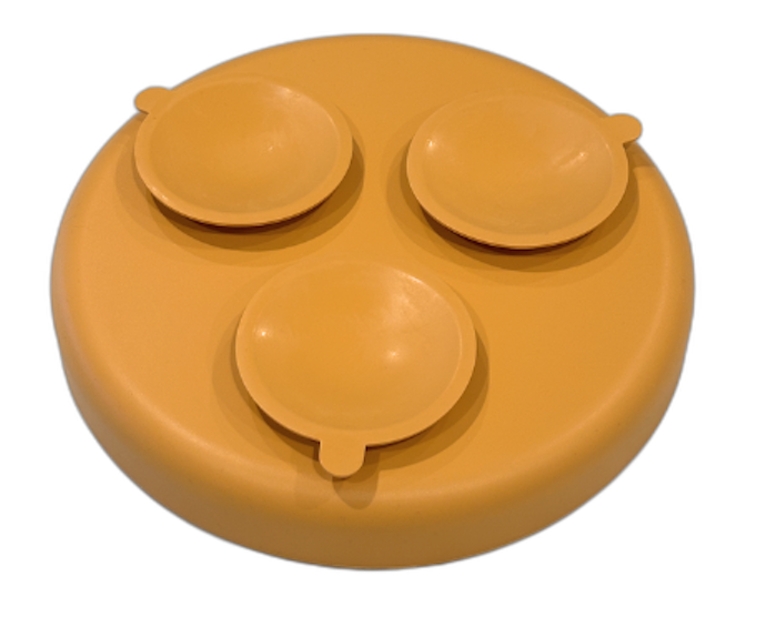 maze - slow feeder bowl - mustard