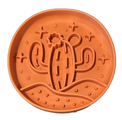 cactus - slow feeder bowl - pumpkin