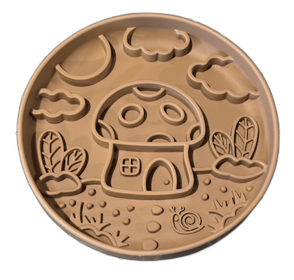 mushroom - slow feeder bowl - mocha